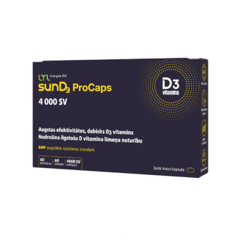 LYL sunD3 ProCaps 4000 SV, 60 kapsulas