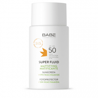 BABE matējošs super fluīds SUN,SPF 50+, 50 ml
