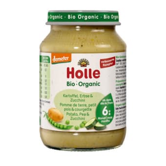 HOLLE kartupeļu, zirņu un cukīni biezenis no 6 mēn.BIO, 190 g