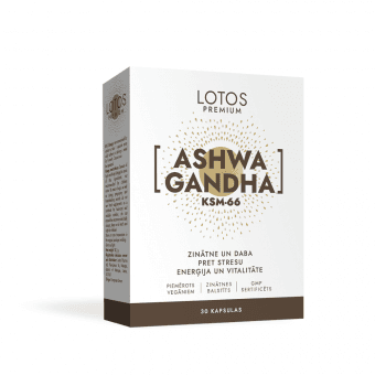 LOTOS PREMIUM Ashwagandha KSM-66, 30 kapsulas