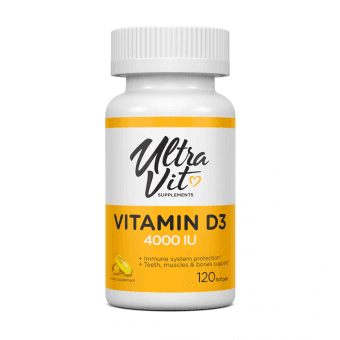ULTRAVIT vitamin D3 4000 IU, 120 mīkstās kapsulas