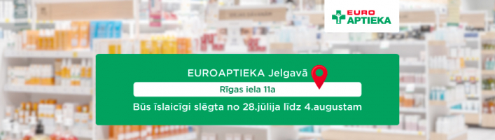 Esi informēts - īslaicīgi slēgta aptieka!