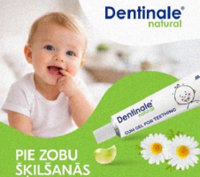 Gels zobu šķilšanās laikā.