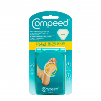 Гидроколлоидные пластыри COMPEED от утолщений на коже, 6 шт ...