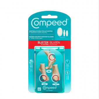 Гидроколлоидные пластыри COMPEED разных размеров от мокрых мозолей, 5 ...