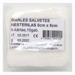 OLKO marles salvetes nesterilas, 5x5cm, 10 gab.