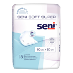 SENI SOFT SUPER absorbējošie palagi, 60x60 cm, 5 gab.