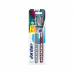 JORDAN zobu birste, vidēji mīksta ULTRALITE 1+1, 2 gab.