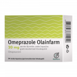 OMEPRAZOLE OLAINFARM 20 mg zarnās šķīstošās cietās kapsulas, N14