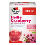 DOPPELHERZ AKTIV HEIΒER CRANBERRY +VITAMIN C+ZINK горячий клюквенный напиток с витамином С и цинком, 10 пакетики