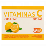 VITAMINAS C PRO-LONG tabletes, 30 gab.