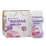 NUTRICIA NUTRIDRINK MULTI FIBRE с клубничным вкусом, 4 шт., 125 мл