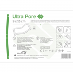 MEDRULL pašlīmējošs absorbējošs brūču pārsējs sterils ULTRA PORE, 9x15cm, 1 gab.