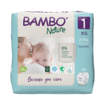 BAMBO NATURE autiņbiksītes 1.izmērs, 2-4 kg, 22 gab.