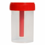 EURO CARE konteiners fēcēm ar kociņu, 60 ml