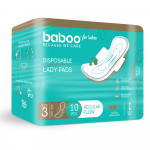 BABOO higiēniskās paketes, 245 mm., 10 gab.