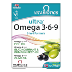 VITABIOTICS ULTRA OMEGA 3-6-9, kapsulas, 60 gab.