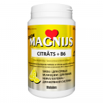 MAGNIJS CITRĀTS + B6 košļājamās tabletes CHEW, 100 gab.