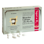 BIOACTIVE CALCIUM+D3+K1+K2 tabletes, 60 gab.