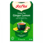 YOGI TEA Zaļā tēja ar ingveru, citronu, 17 gab.