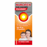 NUROFEN bērniem 200 mg/5 ml zemeņu suspensija, 100 ml