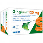 GINGIUM 120 mg apvalkotās tabletes, N60
