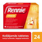 RENNIE Orange 680mg/80mg košļājamās tabletes, N24