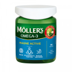 MOLLER Omega-3 Magne Active, 90 kapsulas