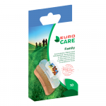 EURO CARE dažāda izmēra plāksteri FAMILY, 10 gab.