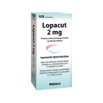 LOPACUT 2 mg apvalkotās tabletes, N10