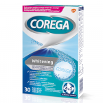 COREGA zobu protēžu tīrīšanas tabletes WHITENING, 30 gab.