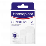 HANSAPLAST hipoalerģiski, elpojoši, nesāpīgi noņemami plāksteri SENSITIVE, 20 gab.