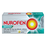 NUROFEN ANTIGRIP 200 mg/30 mg apvalkotās tabletes, N12