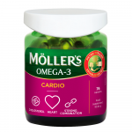 MOLLERS OMEGA-3 CARDIO kapsulas, 76 gab.