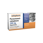 PARACETAMOL-RATIOPHARM 250 mg supozitoriji, N10