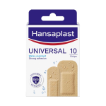 HANSAPLAST plāksteri nelielu brūču aizsardzībai UNIVERSAL, 10 gab.