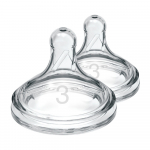 DR. BROWN'S knupītis pudelītei ar platu kakliņu 6-9 m.,OPTIONS+, 2 gab.