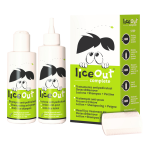 LICEOUT komplekts galvas utu/gnīdu iznīcināšanai (losjons, šampūns, ķemme)