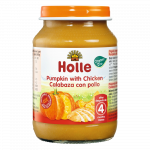HOLLE bio ķirbju biezenis ar vistas gaļu, zīdaiņiem no 4 mēn., 190 g