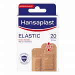 HANSAPLAST elastīgi, ar īpaši spēcīgu fiksāciju plāksteri locītavām ELASTIC, 20 gab.