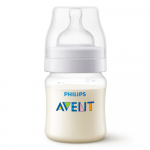 PHILIPS AVENT pretkoliku barošanas pudelīte 0m+, jaundzimušā knupītis, 125 ml, 1 gab.