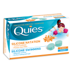 QUIES silikona ausu aizbāžņi bērniem aizsardzībai pret ūdeni, 6 gab.