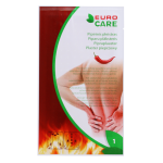 EURO CARE piparu plāksteris, 10x18 cm, 1 gab.