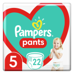 PAMPERS autiņbiksītes PANTS S5, 22 gab.