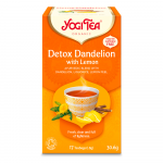 YOGI TEA Tēja organisma attīrīšanai ar pienenēm un citronu, 17 gab.