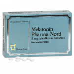 MELATONIN Pharma Nord 3mg apvalkotās tabletes, N30