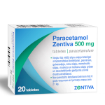 PARACETAMOL Zentiva 500mg tabletes, N20