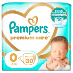 PAMPERS autiņbiksītes  PREMIUM CARE, 0. Izmērs, 30 gab.