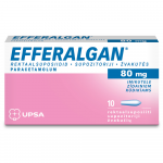 EFFERALGAN 80 mg supozitoriji, N10