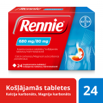RENNIE 680 mg/80 mg košļājamās tabletes, N24